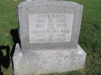 6 John & Sarah M. Hayes