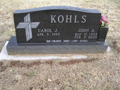John A & Carol Joan Kohls